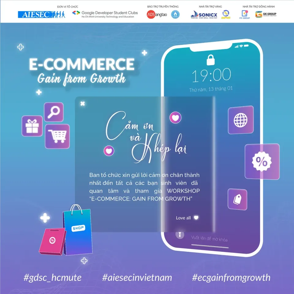Workshop “E-commerce: Gain from growth” | Lời cảm ơn