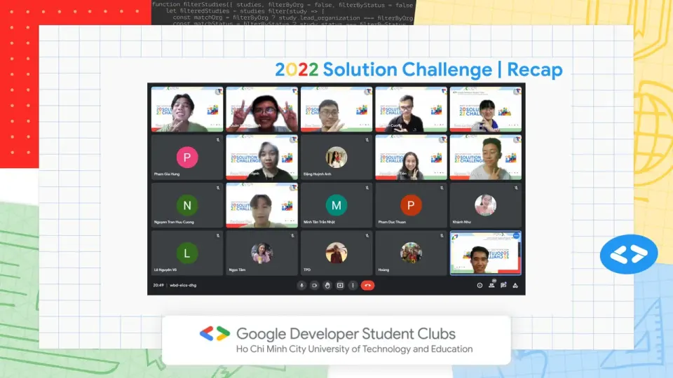 Meeting up with GDSC - HCMUTE: 2022 solution challenge | Recap