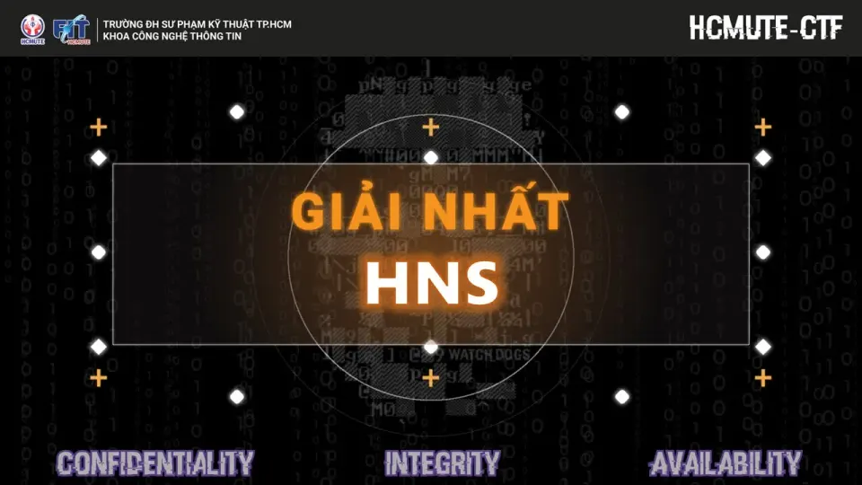 Kết quả chung cuộc cuộc thi học thuật "Sinh viên với an toàn thông tin" HCMUTE, lần 1 năm 2022