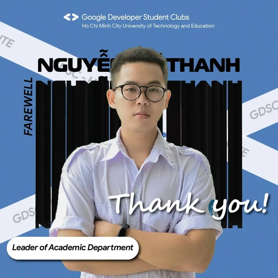Tri ân ban chủ nhiệm gdsc-hcmute Gen 4