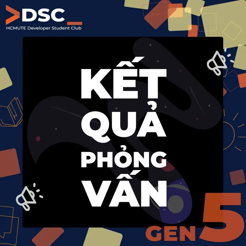 Công bố danh sách thành viên câu lạc bộ HCMUTE DSC