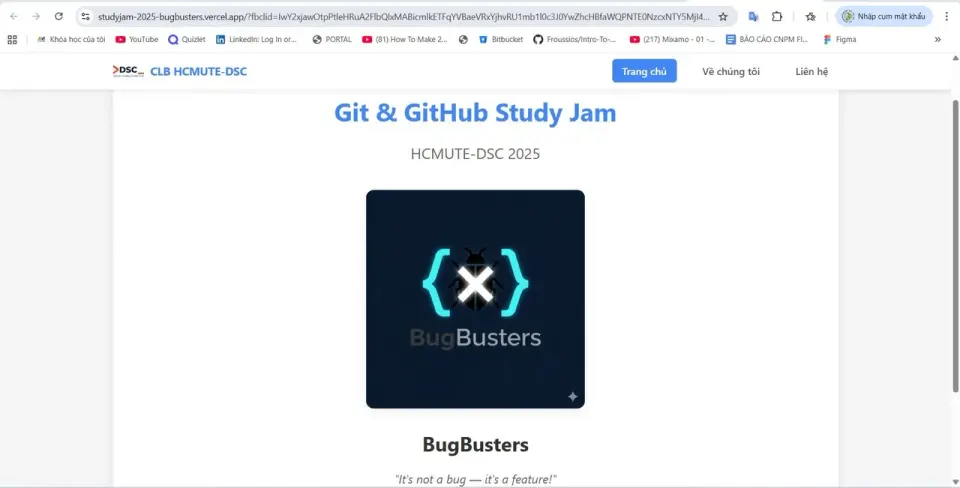 Flex thành phẩm | Git & GitHub Study Jam 2025 – HCMUTE DSC